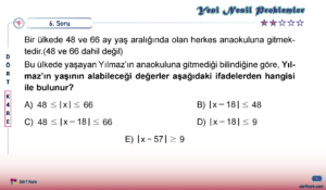 Dört Kare Yeni Nesil Ösym Tarzı Sorular
